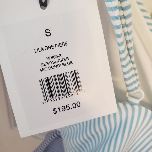 Seersucker swimsuit - Picture 3 of 3